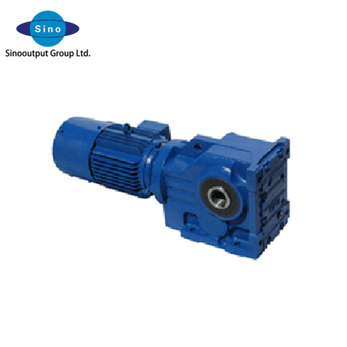 Sinooutput right-angel helical-bevel geared motor speed reducer best China bearings used on products high quality