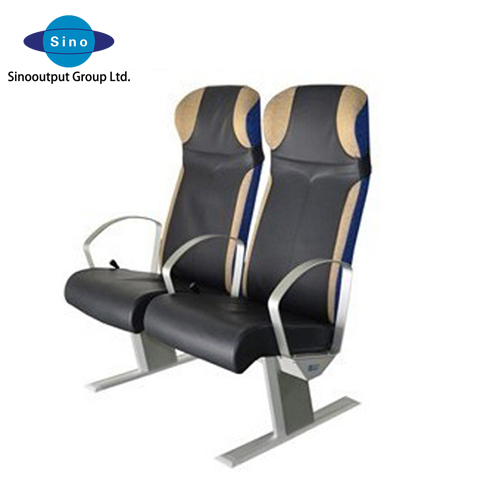 Marine passenger seat with PU cover wear-resistant fireproof material high strength aluminum alloy armrest marine boat seat