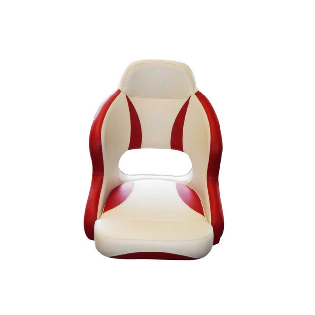 Sinooutput boat seat red white colour marine seat for fishing boat captain chair