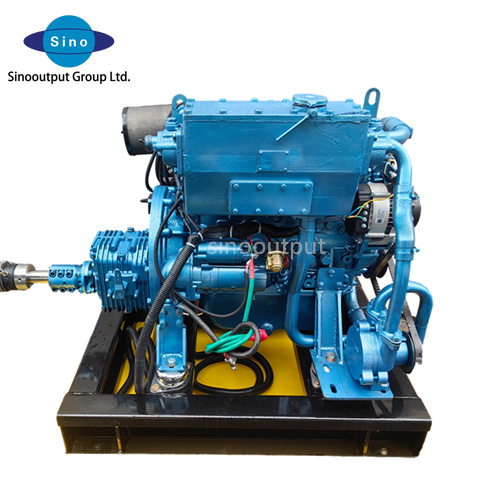 Sinooutput new boat engine SINO-ME23 marine propulsion system 23kw marine diesel engine with gearbox sternshaft propeller