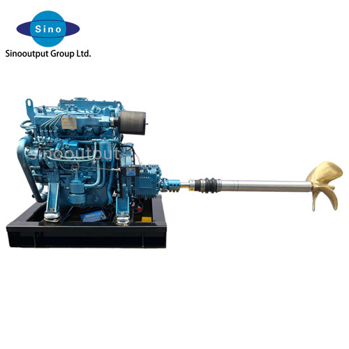 Sinooutput new boat engine SINO-ME23 marine propulsion system 23kw marine diesel engine with gearbox sternshaft propeller