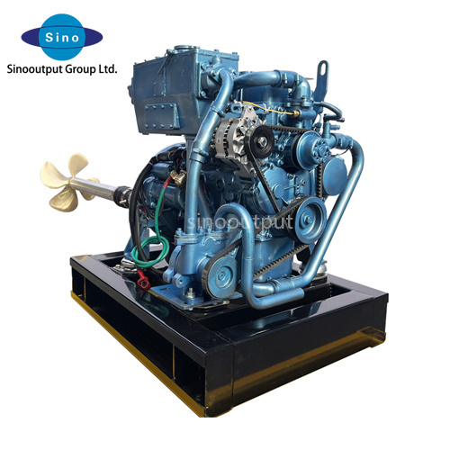 Sinooutput new boat engine SINO-ME23 marine propulsion system 23kw marine diesel engine with gearbox sternshaft propeller