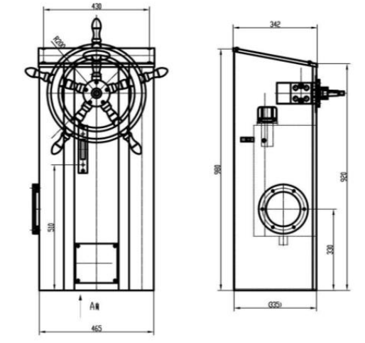 Sinooutput marine/ship/boat hydraulic steering gear steering system complete set low failure rate for sale