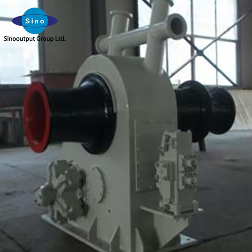 Sinooutput hot sale marine hydraulic winch ship boat winch high-power hydraulic motor drive strong power