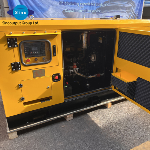 Silent type series for marine diesel generator set with power 20KW-415KW and with low noise