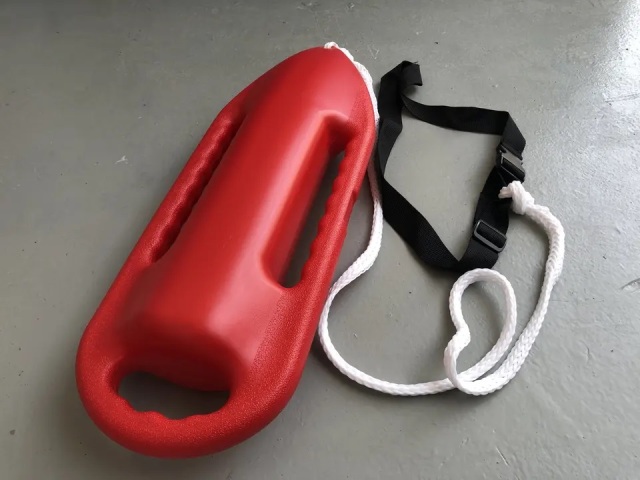 PROFESSIONAL LIFE SAVER NON-INFLATABLE RESCUE CAN SWIM SAFETY FLOAT RESCUE BUOY WITH NON-SLIP HANDLE