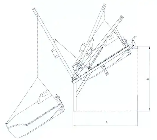 Free Fall Lifeboat Launching Appliance and launching davit crane winch for sale