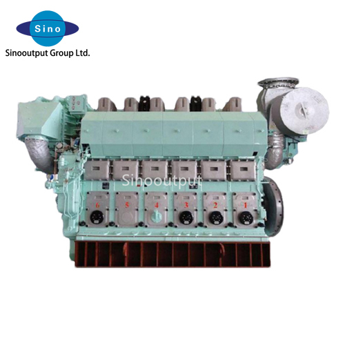 Zichai model 6N330 inboard marine diesel engine 3000hp 620rpm with 1 year quality warranty CE certificate China marine engine
