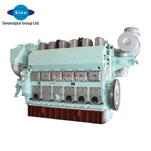 High power and horsepower Zichai 8N350 marine inboard diesel engine 4000-7000hp in-line fore strokes turbocharger marine engine