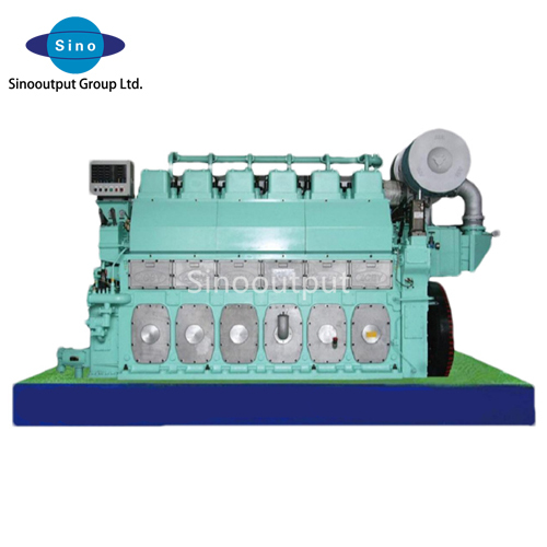 Zichai 9N260 series marine engine 9 cylinder with power 2800-3300hp@750-850rpm