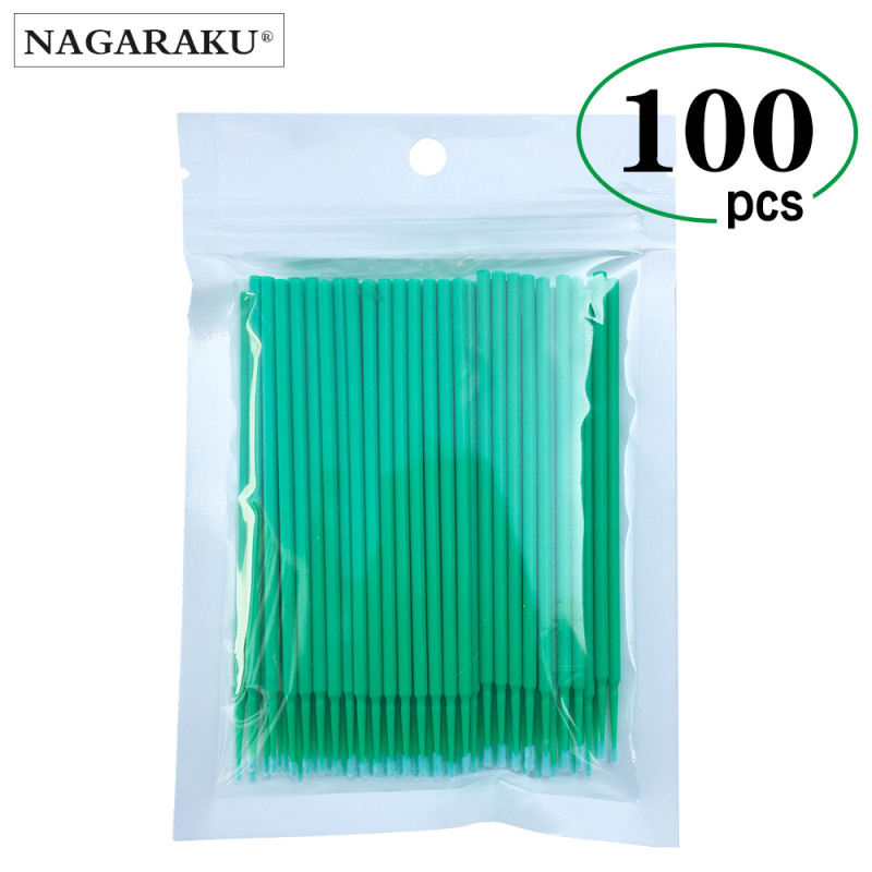 100pcs/lot Micro Durable Disposable Eyelash Extension Individual Applicators Mascara Brush For Women Eyelash Glue Cleaning Tool