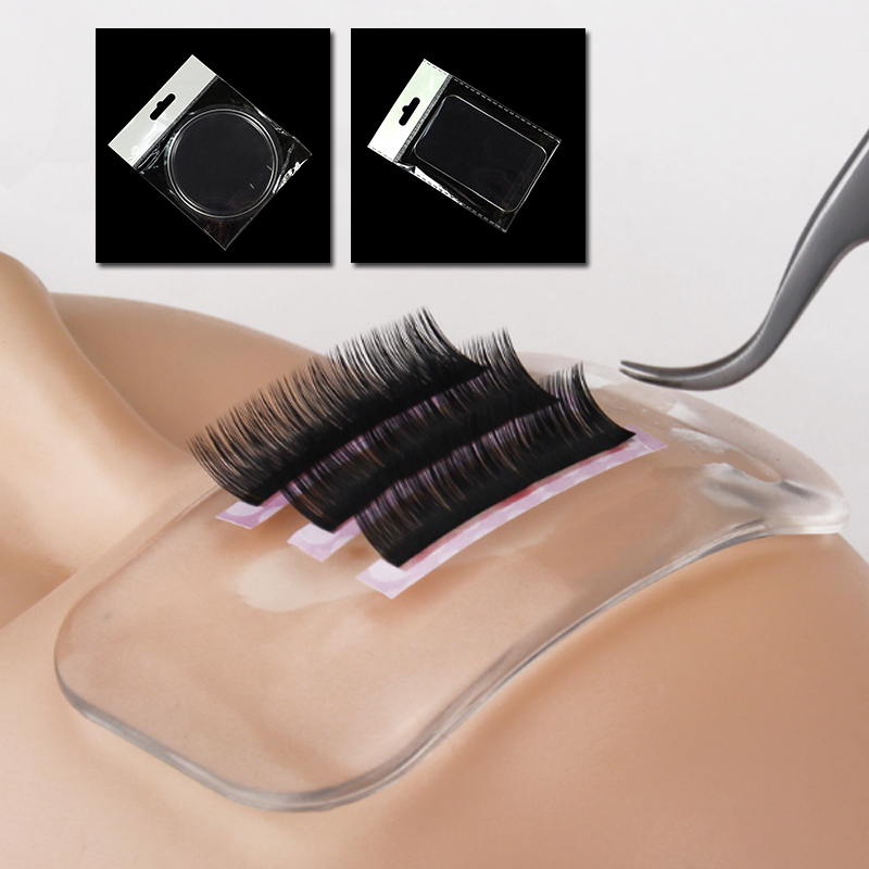 NAGARAKU Silicone Eyelash Extension Stand Pallet Pad Lash Tray Holder Tool Clear lash Holder Forehead sticker  silica gel