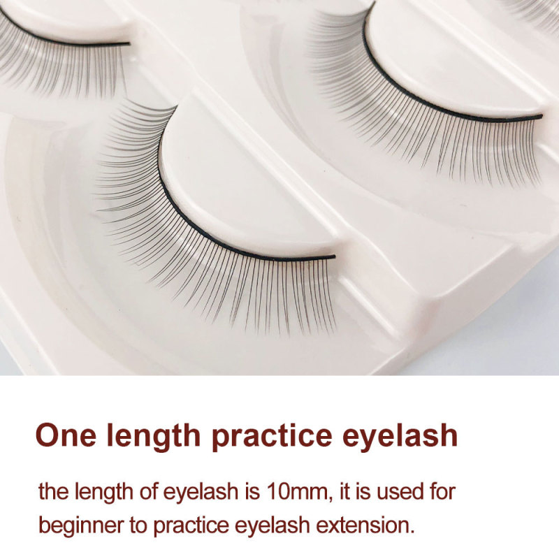 NAGARAKU False Eyelashes 5 Pairs Set Handmade Training Lashes For Beginners Eyelash Extension Beauty Salon Student Practice