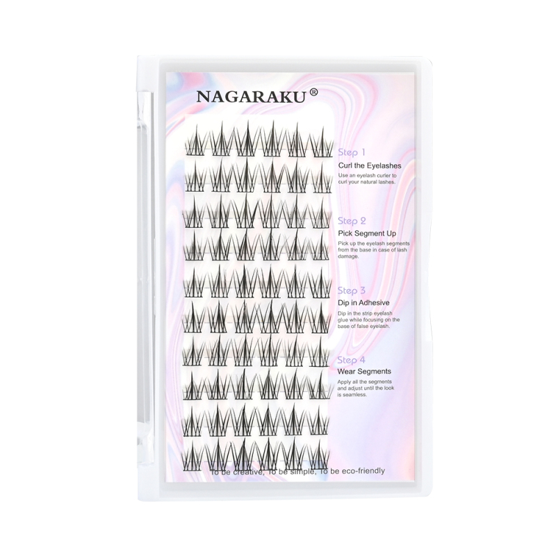 NAGARAKU DIY Lashes Cotton Bonded Cluster Lash Makeup Tools Beauty Salon Supplies