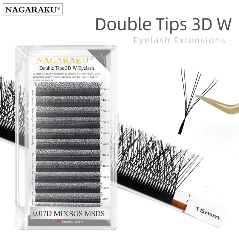 NAGARAKU Double Tips 3D W Eyelash Extension