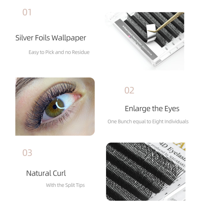 NAGARAKU Double Tips 4D W Eyelash Extension