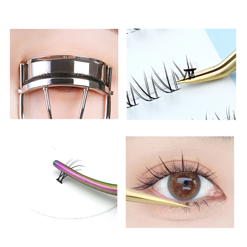 NAGARAKU Fishtail Bottom Eyelashes DIY lashes Make up Self-grafting Lashes