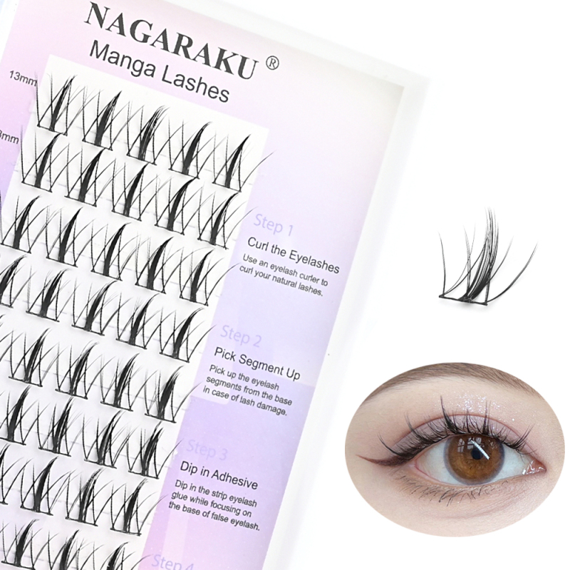 NAGARAKU Manga Lashes DIY Lashes Self-grafting Eyelashes DIY Lashes