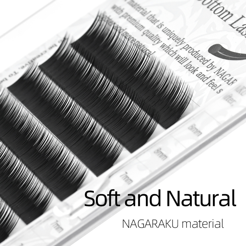 NAGARAKU Classic Bottom Eyelash Extension Mix 5-8mm Matte Black 12 Lines