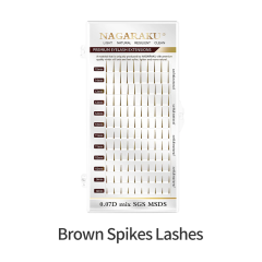 Brown Spikes Lashes