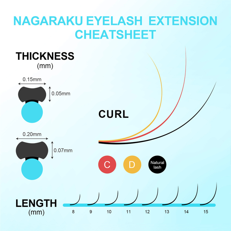 NAGARAKU Flat Ellipse Eyelashes Maquiagem Split Tips Ellipse Shaped Natural Light Magnetic Ellipse Lashes Matte Color Flat