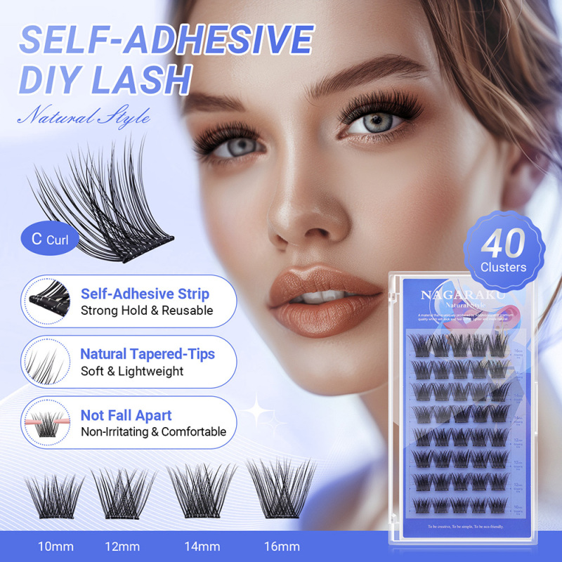 NAGARAKU DIY Lashes Self Adhesive NO Glue Needed