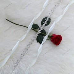 Wholesale Sparkly Rhinestones Satin Ties Sash