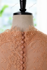 Vintage A-line sleeveless Prom Dress With Lace Back