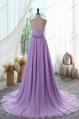 Strapless A-line Dress With Sweetheart And Waisted Beading Crystal