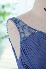 Chiffon A-line Bridesmaid Dress With One Shoulder And Thin Belt