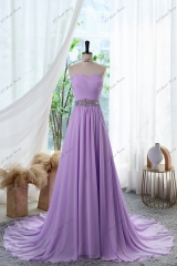 Strapless A-line Dress With Sweetheart And Waisted Beading Crystal