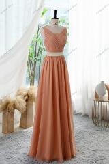 Vintage A-line sleeveless Prom Dress With Lace Back