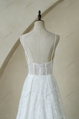 Sparkle Brighter Floating Beaded Lace Wedding Gowns