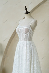 Sparkle Brighter Floating Beaded Lace Wedding Gowns