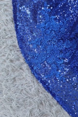 Sequin Mermaid Prom Gown With Plunging Neckline And Spaghetti Straps