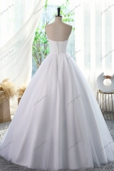 Straight Neckline Ball Gown Bridal Dress