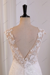 Illusion V-back Mermaid Wedding Gown