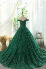 Gorgeous Tulle Ball Gown Prom Dress With Off The Shoulder And Sweetheart