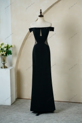 Glitter Mermaid Prom Dress With Off The Shoulder