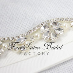 Wholesale Crystals And Pearls Bridal Belt
