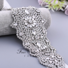 Gorgeous Rhinestone Satin Ribbon Bridal Sash
