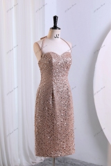 Short Prom With Sweet Heart Neckline Glitter Mermaid Dress