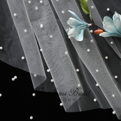 Pearl Appliques Veil
