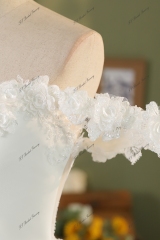 Stunning Floral Lace Appliques Mermaid Wedding Dress