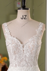 Lace Crepe Mermaid Bridal Dress
