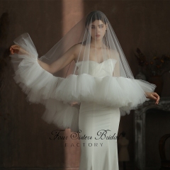 Ruffle Bridal Veil