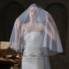 108 Inches Two Layers Lace Wedding Veil