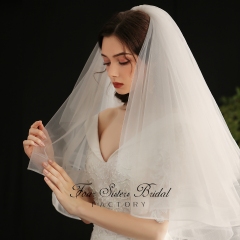 Multiple Layers Horse Hair Hem Veil