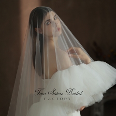 Ruffle Bridal Veil
