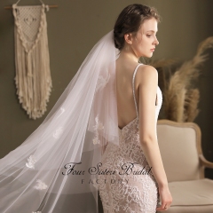 59 Inches Two Layers Lace Wedding Veil